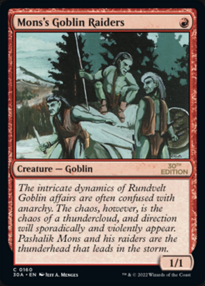 Magic the Gathering Card - Mons's Goblin Raiders - MTG Circle