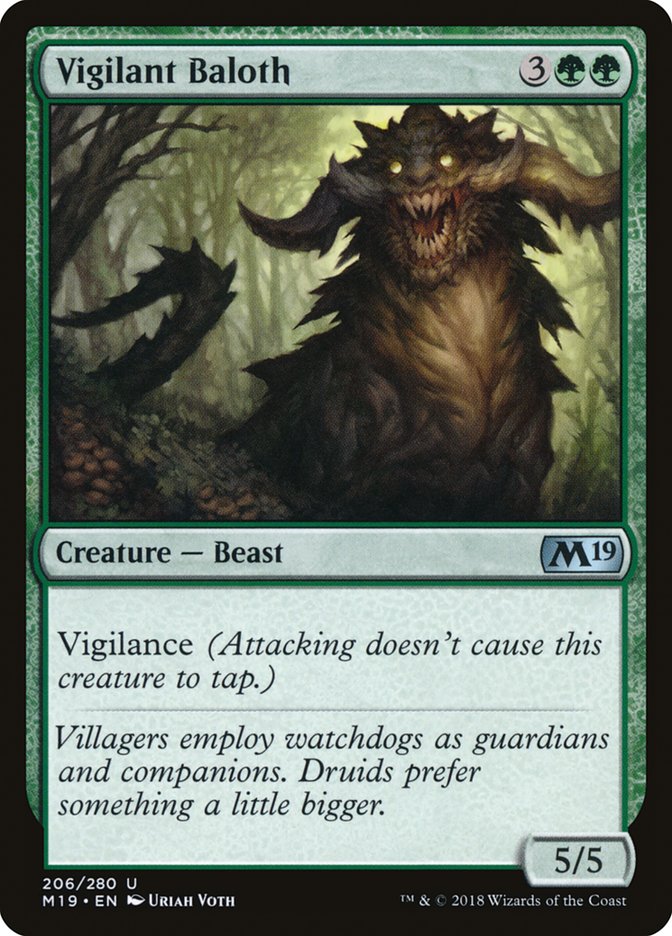 Magic the Gathering Card - Vigilant Baloth - MTG Circle