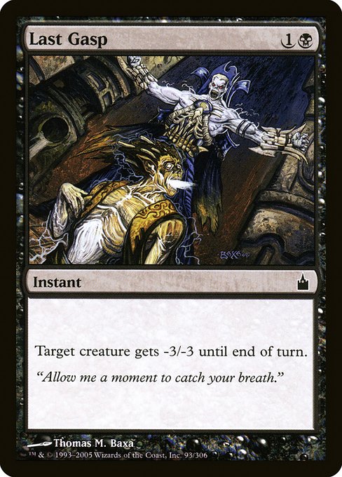 Magic the Gathering Card - Last Gasp - MTG Circle