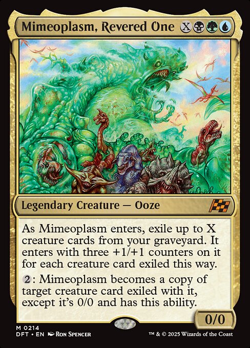 Magic the Gathering Card - Mimeoplasm, Revered One - MTG Circle