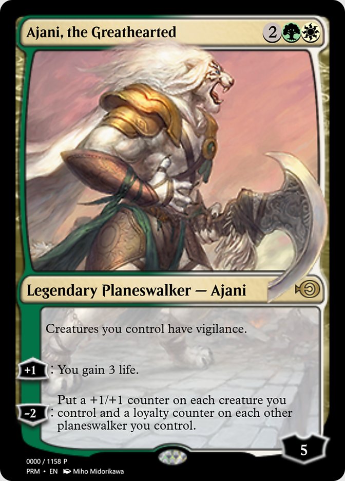 Magic the Gathering Card - Ajani, the Greathearted - MTG Circle