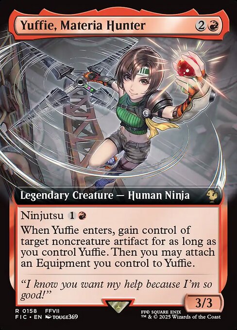 Magic the Gathering Card - Yuffie, Materia Hunter - MTG Circle
