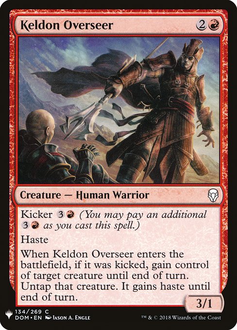 Magic the Gathering Card - Keldon Overseer - MTG Circle