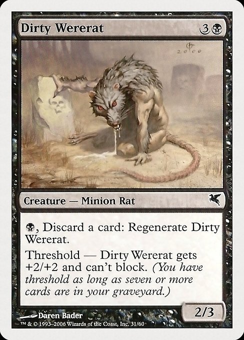 Magic the Gathering Card - Dirty Wererat - MTG Circle