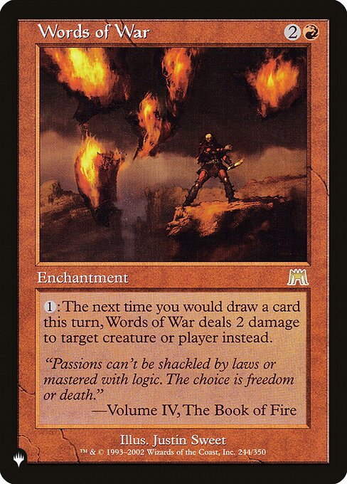 Magic the Gathering Card - Words of War - MTG Circle
