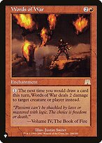 Magic the Gathering Card - Words of War - MTG Circle