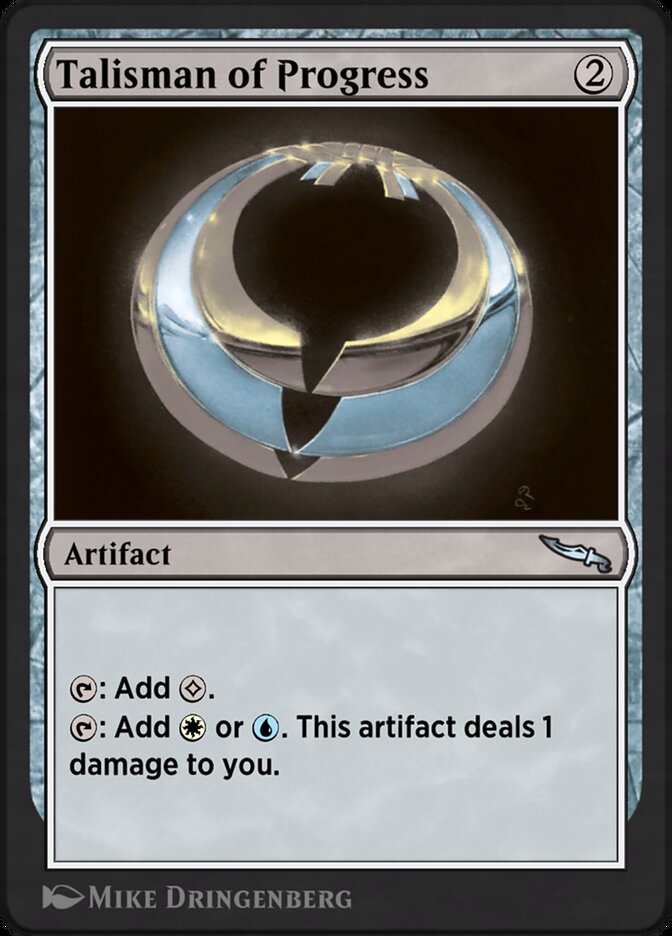Magic the Gathering Card - Talisman of Progress - MTG Circle