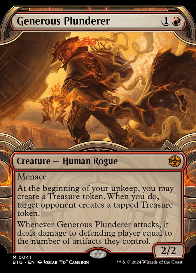 Magic the Gathering Card - Generous Plunderer - MTG Circle