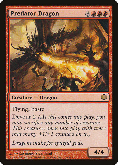 Magic the Gathering Card - Predator Dragon - MTG Circle