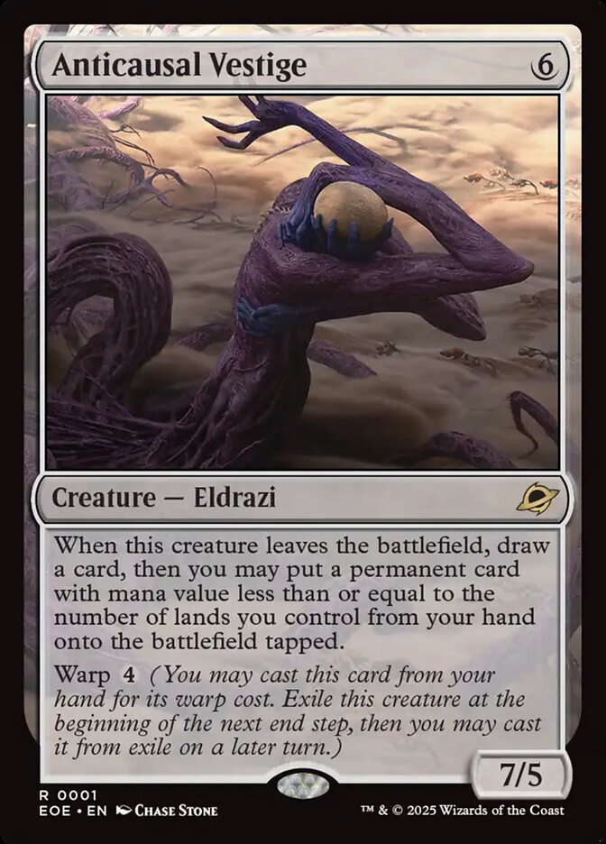 Magic the Gathering Card - Anticausal Vestige - MTG Circle