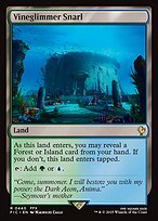 Magic the Gathering Card - Vineglimmer Snarl - MTG Circle