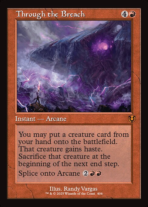 Magic the Gathering Card - Through the Breach - MTG Circle
