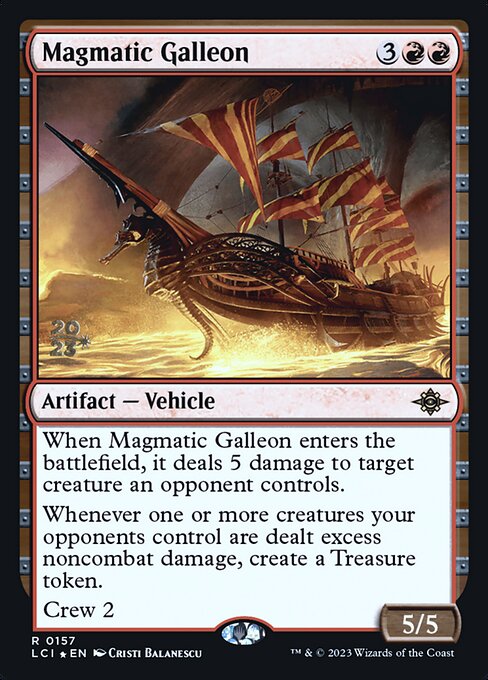 Magic the Gathering Card - Magmatic Galleon - MTG Circle