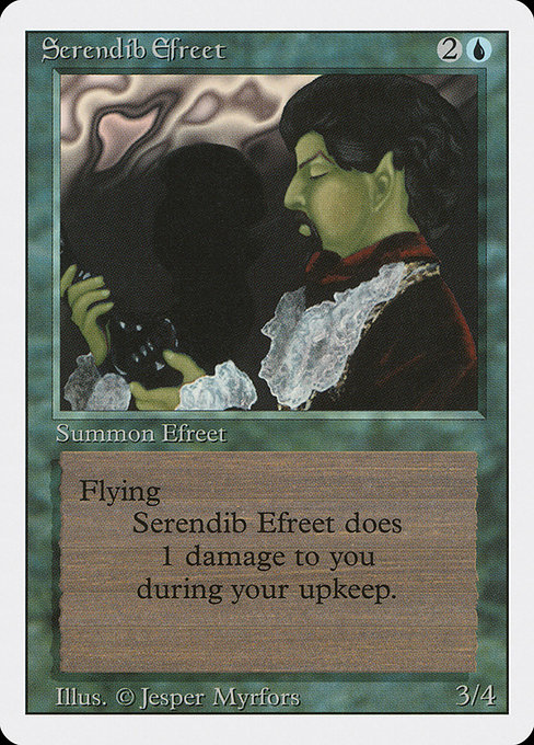 Magic the Gathering Card - Serendib Efreet - MTG Circle