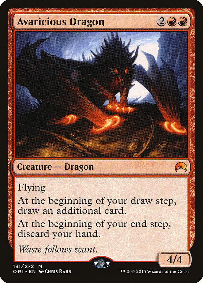 Magic the Gathering Card - Avaricious Dragon - MTG Circle