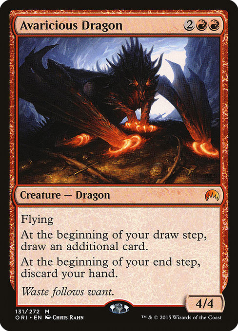 Magic the Gathering Card - Avaricious Dragon - MTG Circle