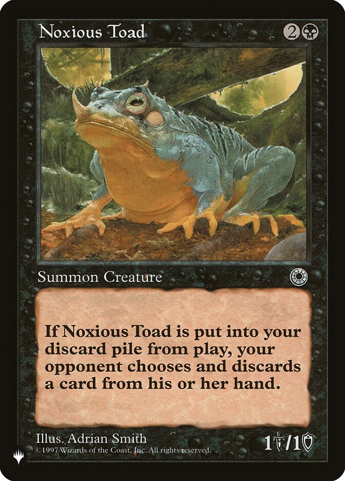 Magic the Gathering Card - Noxious Toad - MTG Circle