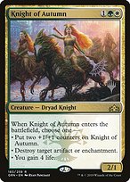 Magic the Gathering Card - Knight of Autumn - MTG Circle