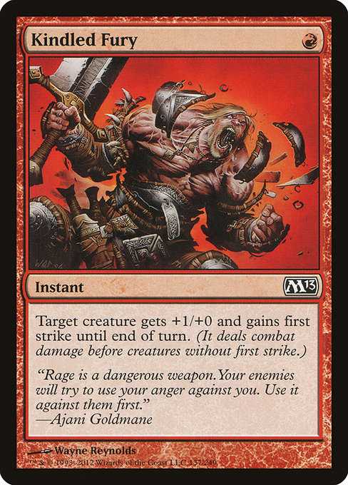 Magic the Gathering Card - Kindled Fury - MTG Circle