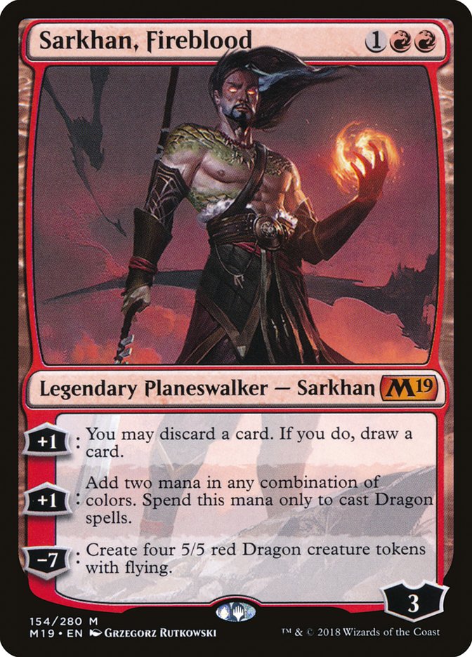 Magic the Gathering Card - Sarkhan, Fireblood - MTG Circle