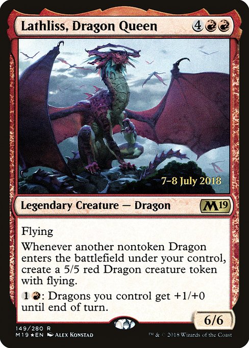 Magic the Gathering Card - Lathliss, Dragon Queen - MTG Circle