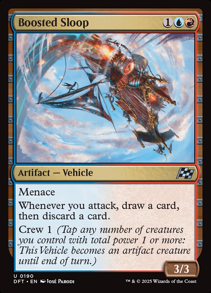 Magic the Gathering Card - Boosted Sloop - MTG Circle
