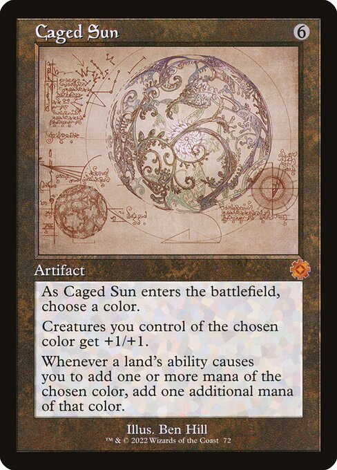 Magic the Gathering Card - Caged Sun - MTG Circle