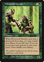 Magic the Gathering Card - Wirewood Herald - MTG Circle