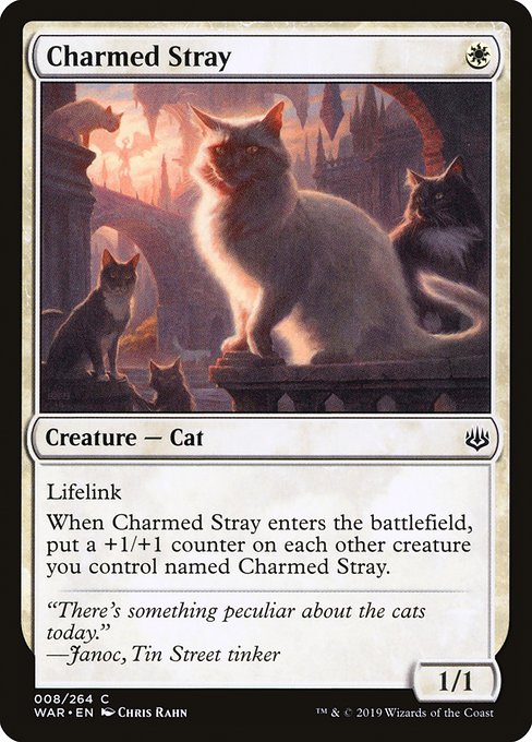 Magic the Gathering Card - Charmed Stray - MTG Circle