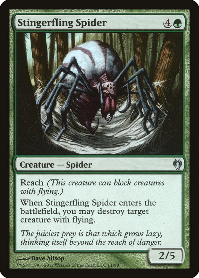 Magic the Gathering Card - Stingerfling Spider - MTG Circle
