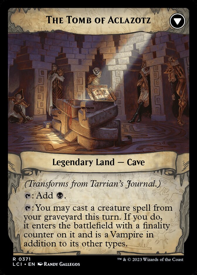 Magic the Gathering Card - The Tomb of Aclazotz - MTG Circle