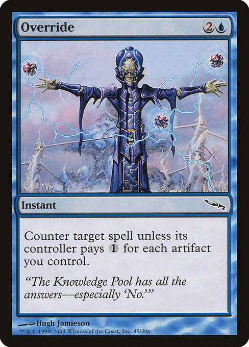 Magic the Gathering Card - Override - MTG Circle