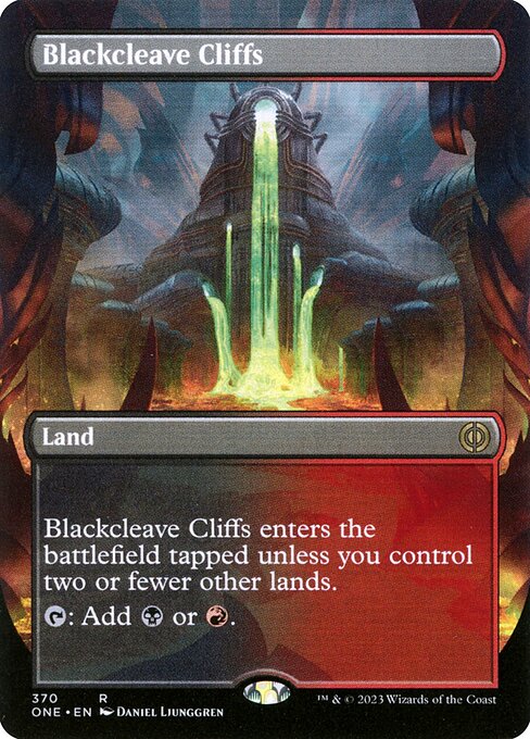 Magic the Gathering Card - Blackcleave Cliffs - MTG Circle