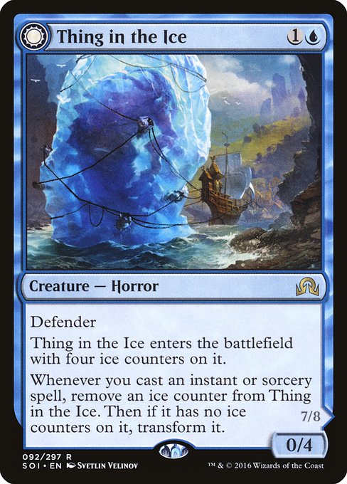 Magic the Gathering Card - Thing in the Ice - MTG Circle