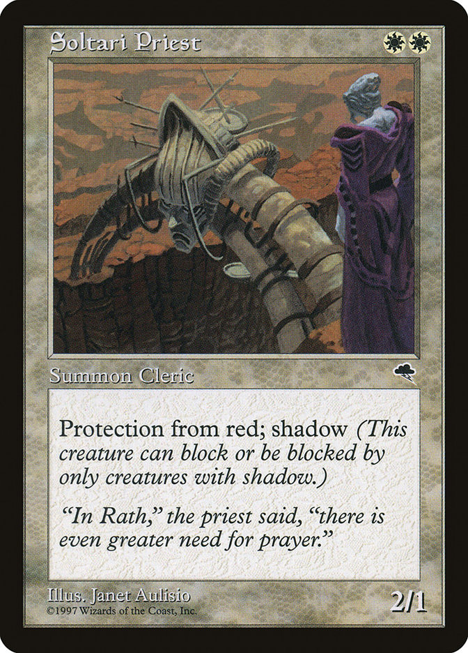 Magic the Gathering Card - Soltari Priest - MTG Circle