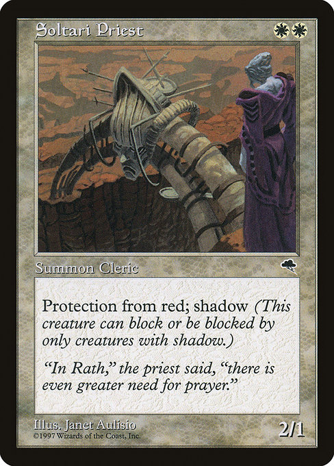 Magic the Gathering Card - Soltari Priest - MTG Circle