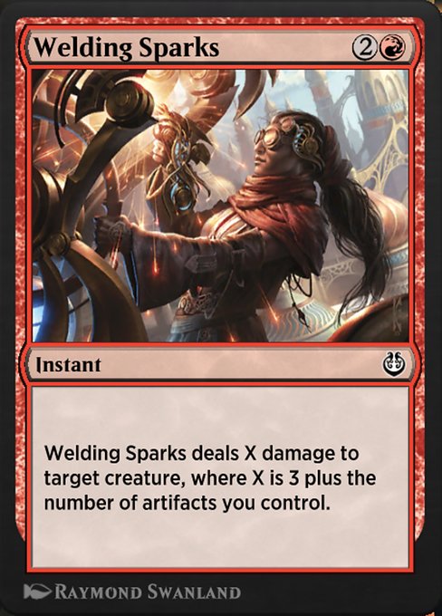 Magic the Gathering Card - Welding Sparks - MTG Circle