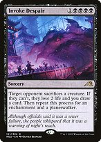 Magic the Gathering Card - Invoke Despair - MTG Circle