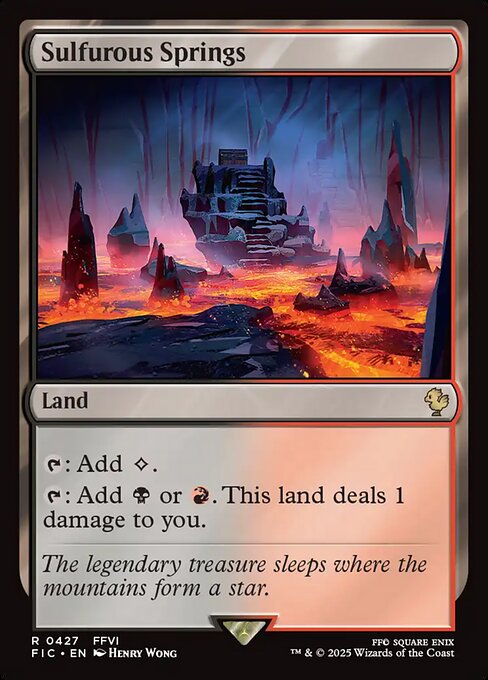 Magic the Gathering Card - Sulfurous Springs - MTG Circle