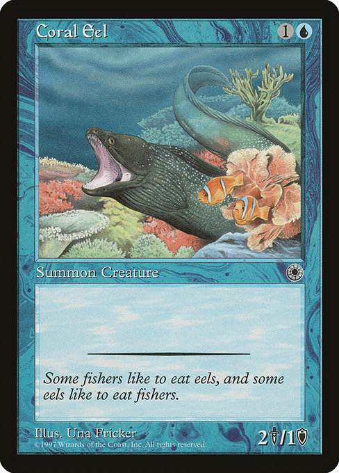 Magic the Gathering Card - Coral Eel - MTG Circle