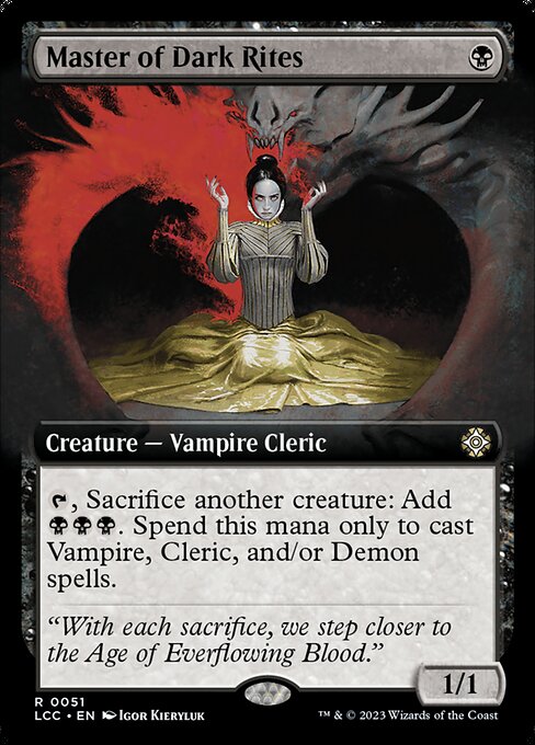 Magic the Gathering Card - Master of Dark Rites - MTG Circle