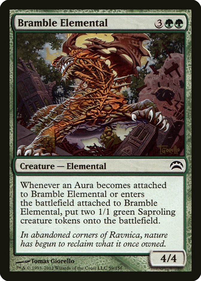 Magic the Gathering Card - Bramble Elemental - MTG Circle