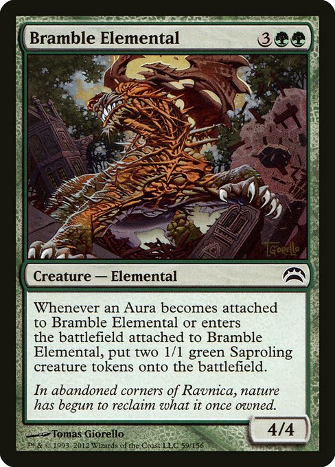 Magic the Gathering Card - Bramble Elemental - MTG Circle