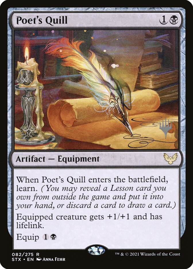 Magic the Gathering Card - Poet's Quill - MTG Circle