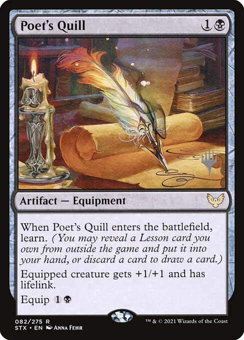 Magic the Gathering Card - Poet's Quill - MTG Circle