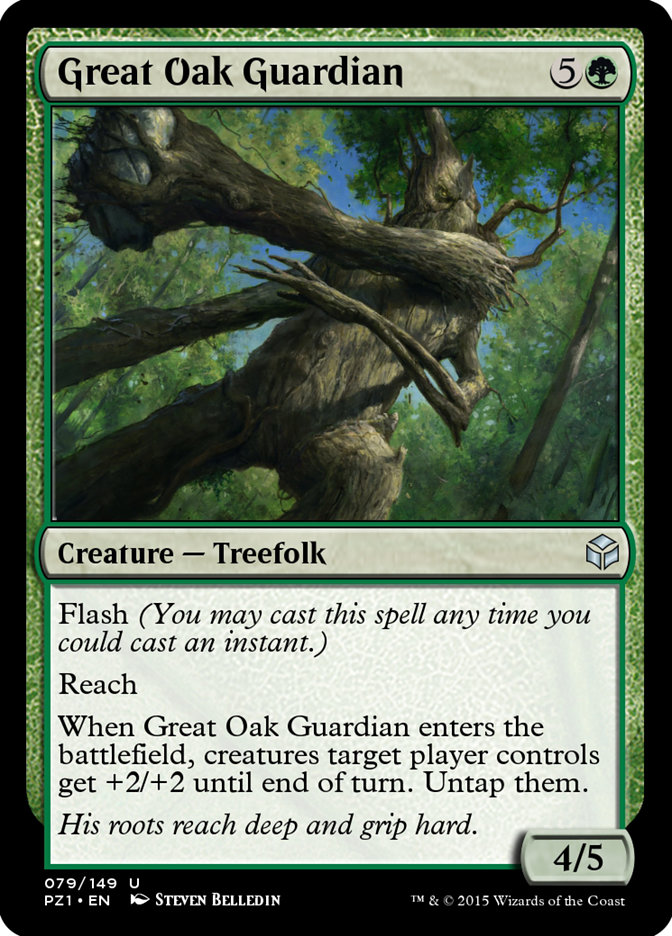 Magic the Gathering Card - Great Oak Guardian - MTG Circle
