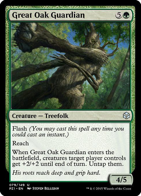 Magic the Gathering Card - Great Oak Guardian - MTG Circle
