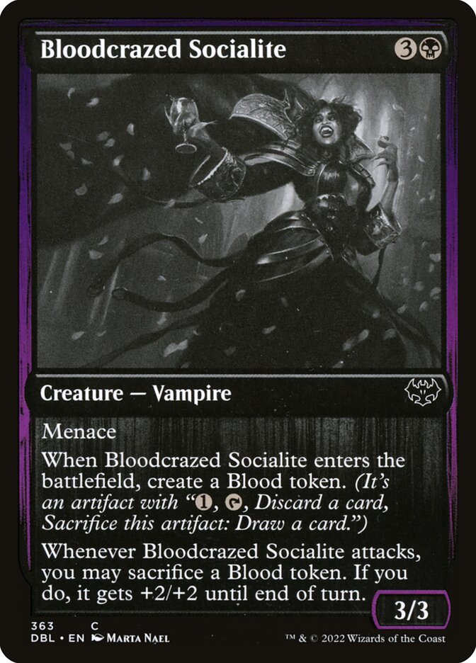 Magic the Gathering Card - Bloodcrazed Socialite - MTG Circle