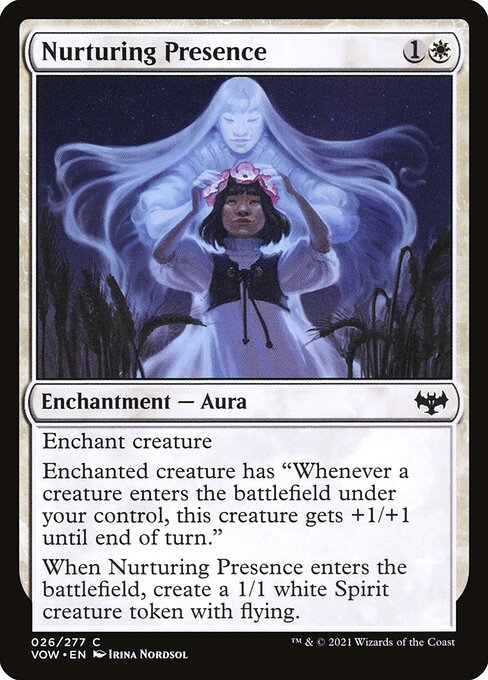 Magic the Gathering Card - Nurturing Presence - MTG Circle