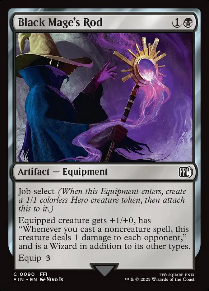 Magic the Gathering Card - Black Mage's Rod - MTG Circle